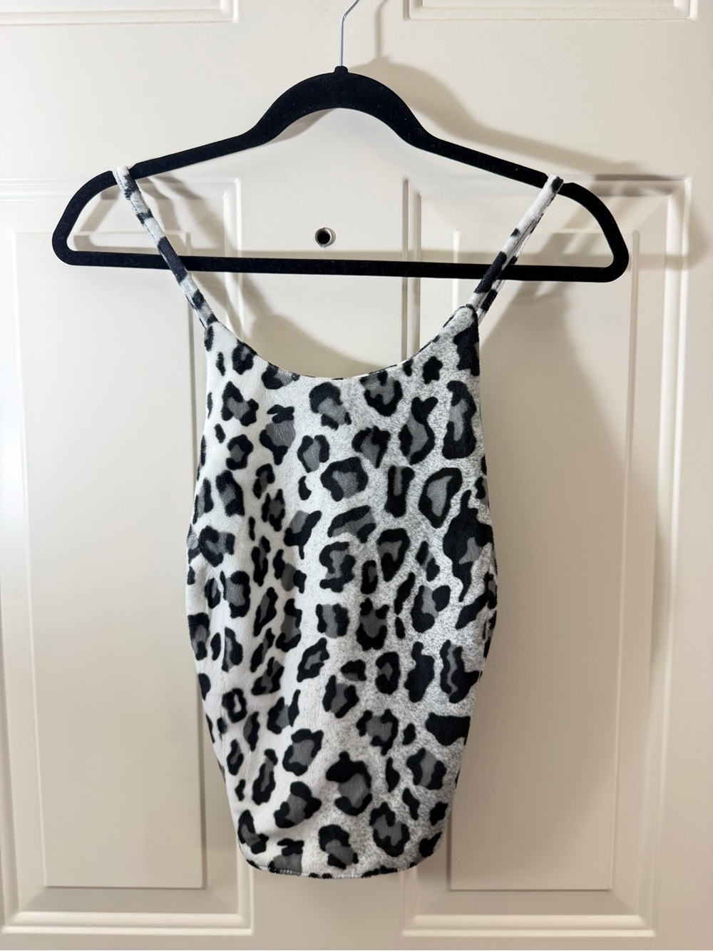 Bebe Women 8 Leopard Print Backless Tank Dress Y2K Animal Print
